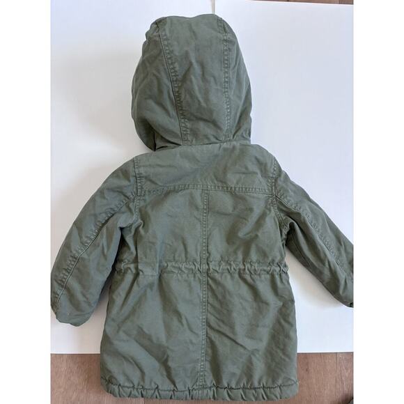 Gap Sherpa Lined Utility Parka Hooded Coat - Picture 5 of 5